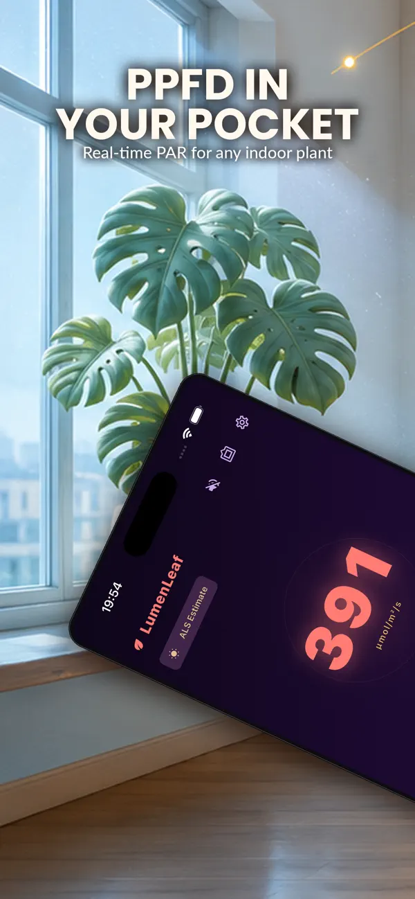 Split feature view introducing plant light measurement tools