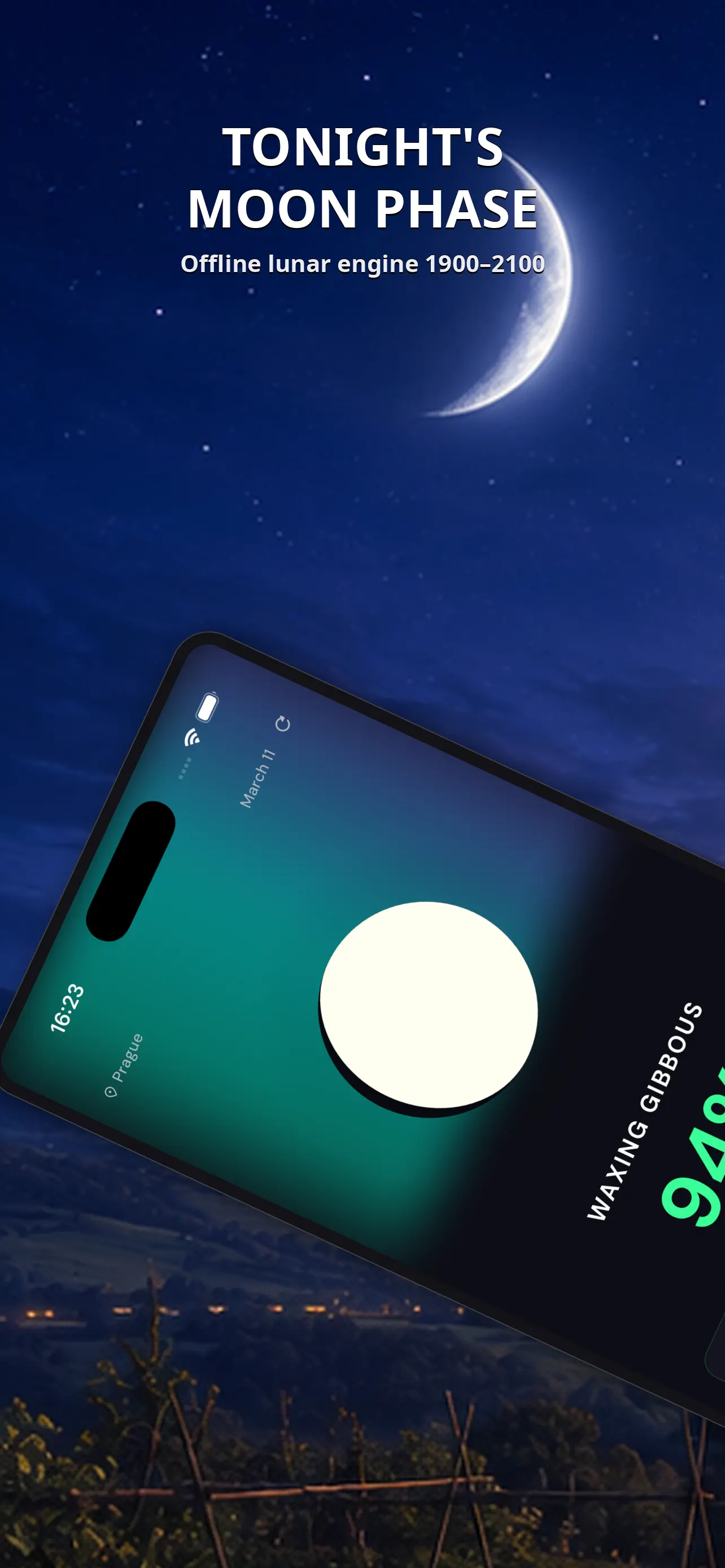 Split feature view introducing lunar calendar tools